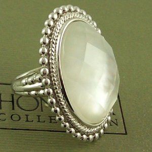 Honora Mother-of-Pearl Oval Doublet Ring